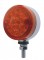 15 Red Led 3" Reflector Dual Function Single Face Light- Red Lens