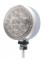 15 Amber Led 3" Reflector Dual Function Single Face Light- Clear Lens