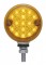 15 Amber Led 3" Reflector Single Function Single Face Light- Amber Lens