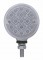 15 Amber Led 3" Reflector Single Function Single Face Light- Clear Lens