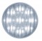 9 White Led 2" Round Flat Auxiliary/Accessory Light - Chrome Lens