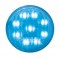 9 Blue Led 2" Auxiliary/Utility Light - Clear Lens