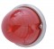 17 Red Led Beehive Cab Light Flush Mount Kit - Red Lens