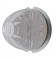 17 Amber Led Round Watermelon Dual Function Auxiliary/Cab Light- Clear Lens