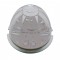17 Red Led Round Watermelon Dual Function Auxiliary/Cab Light- Clear Lens
