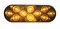 10 Amber Led Oval Auxiliary Light - Chrome Lens