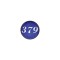 Glossy "379" Switch Extension Sticker - Blue
