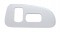 Chrome Plastic 2006+ Peterbilt Window Switch Trim - Passenger Side W/ 2 Openings