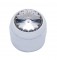 Chrome Plastic Delphi Radio Knob W/ Diamond - Clear