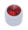 Chrome Plastic Delphi Radio Knob W/ Diamond - Red