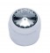 Chrome Plastic Delphi Radio Knob W/ Diamond - Smoke