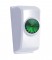 (2/Card) Chrome Plastic 2006+ Kenworth Dash Switch Plug W/ Diamond - Green