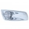 Chrome Plastic Kenworth T660 Front Bumper Light Bezel Without Light Hole - Passenger