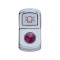 Chrome Plastic "Beacon Light" Rocker Switch Cover W/ Diamond - Purple
