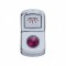 Chrome Plastic "Cab Light" Rocker Switch Cover W/ Diamond - Purple