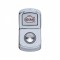 Chrome Plastic "Diagnostic" Rocker Switch Cover W/ Diamond - Clear