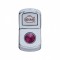 Chrome Plastic "Diagnostic" Rocker Switch Cover W/ Diamond - Purple
