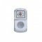 Chrome Plastic "Engine Fan" Rocker Switch Cover - Indented