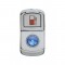 Chrome Plastic "Fuel" Rocker Switch Cover W/ Diamond - Blue