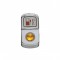 Chrome Plastic "Fuel Heat" Rocker Switch Cover W/ Diamond - Amber