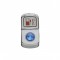 Chrome Plastic "Fuel Heat" Rocker Switch Cover W/ Diamond - Blue
