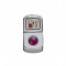Chrome Plastic "Fuel Heat" Rocker Switch Cover W/ Diamond - Purple