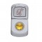 Chrome Plastic "Load Light" Rocker Switch Cover W/ Diamond - Amber