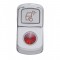 Chrome Plastic "Load Light" Rocker Switch Cover W/ Diamond - Red