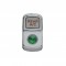 Chrome Plastic "Rear A/C" Rocker Switch Cover W/ Diamond - Green