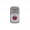 Chrome Plastic "Rear A/C" Rocker Switch Cover W/ Diamond - Red