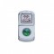 Chrome Plastic "Sleeper Light" Rocker Switch Cover W/ Diamond - Green