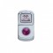 Chrome Plastic "Sleeper Light" Rocker Switch Cover W/ Diamond - Purple