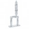Chrome 4" Air Horn Valve With "Brooklyn" Spike Grip