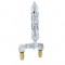 Chrome Air Horn Valve Lever With "Brooklyn" Spike Grip