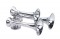 Chrome (Brass/Aluminum) Heavy Duty Train Horn - Deluxe Style