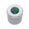 Chrome Aluminum Glove Box Knob Cover W/ Diamond - Green