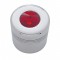 Chrome Aluminum Glove Box Knob Cover W/ Diamond - Red