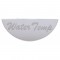 Stainless Steel Peterbilt Gauge Emblem - Water Temperature