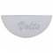 Stainless Steel Peterbilt Gauge Emblem - Volts