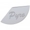Stainless Steel Peterbilt Gauge Emblem - Pyrometer (1/3 Circle Small)