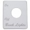 Stainless Steel Peterbilt Switch Plate - Bunk Light