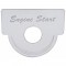 Stainless Steel Peterbilt Switch Plate - Engine Start (Half Moon)