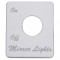 Stainless Steel Peterbilt Switch Plate - Mirror Light