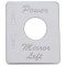Stainless Steel Peterbilt Switch Plate - Power Mirror (Light)