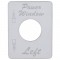 Stainless Steel Peterbilt Switch Plate - Power Window (Left)