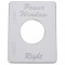Stainless Steel Peterbilt Switch Plate - Power Window (Right)