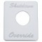 Stainless Steel Peterbilt Switch Plate - Shutdown Override