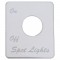 Stainless Steel Peterbilt Switch Plate - Spot Light