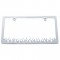 Aluminum Flame Billet License Frame