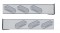 (2/Bulk) Stainless Steel Rear Light Bar W/ Six 10 Red Led Slant Oval Reflector Light W/ Visor - Clear Lens